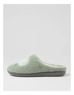 Lamby Soft Green Multi Flat Shoes