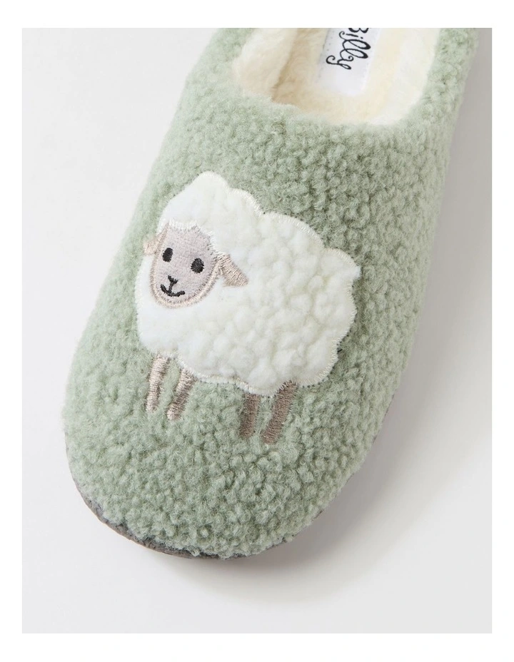 Lamby Soft Green Multi Flat Shoes image 4