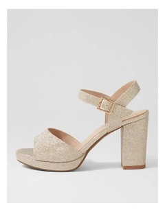 Bountys Pale Gold Glitter Sandals