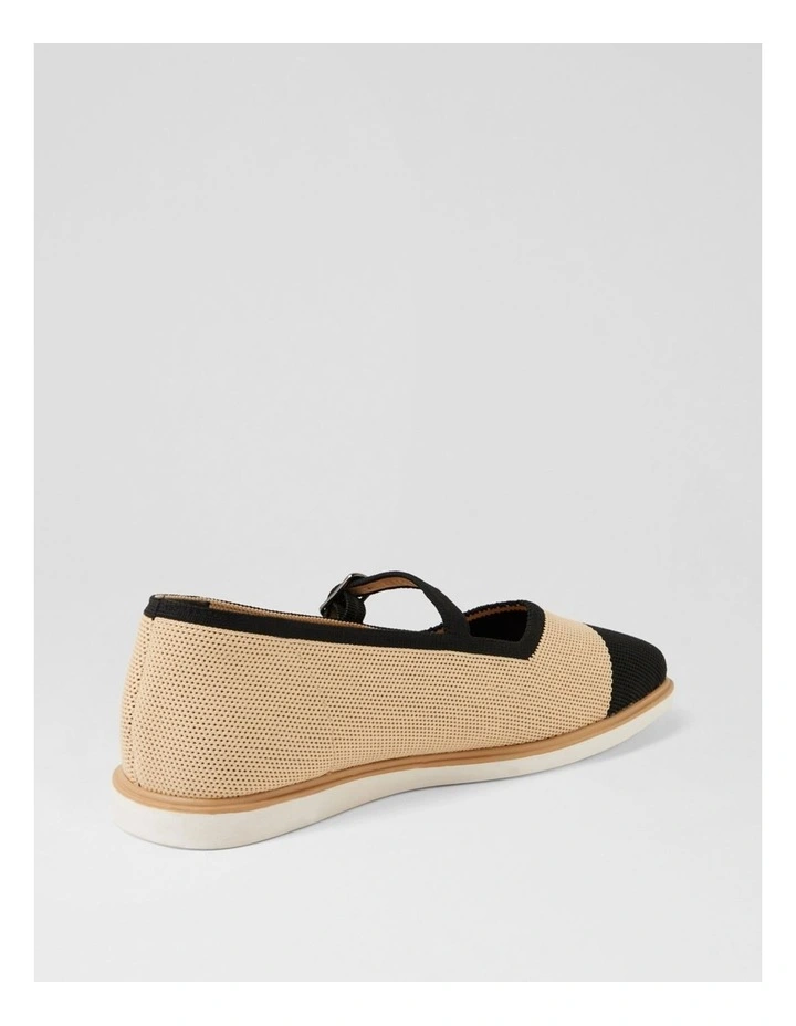 Futile Black Natural Knit Mary Janes image 3