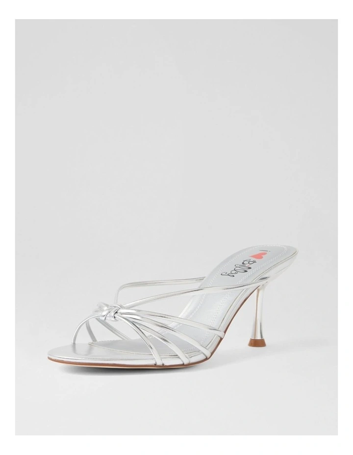 Raelynna Silver Strappy Heels image 2