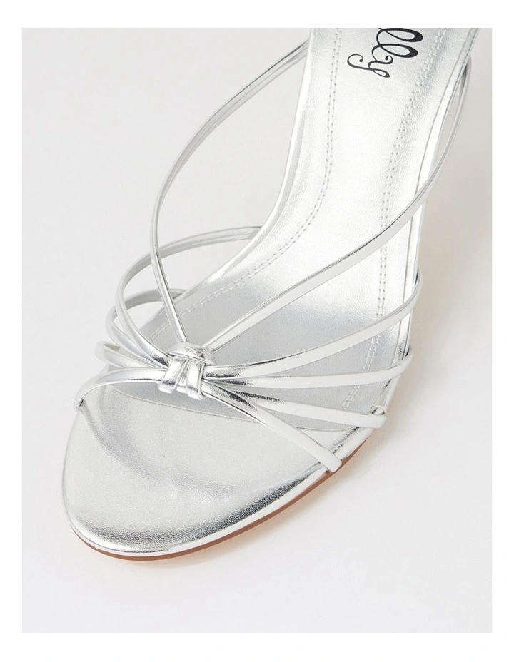 Raelynna Silver Strappy Heels image 4