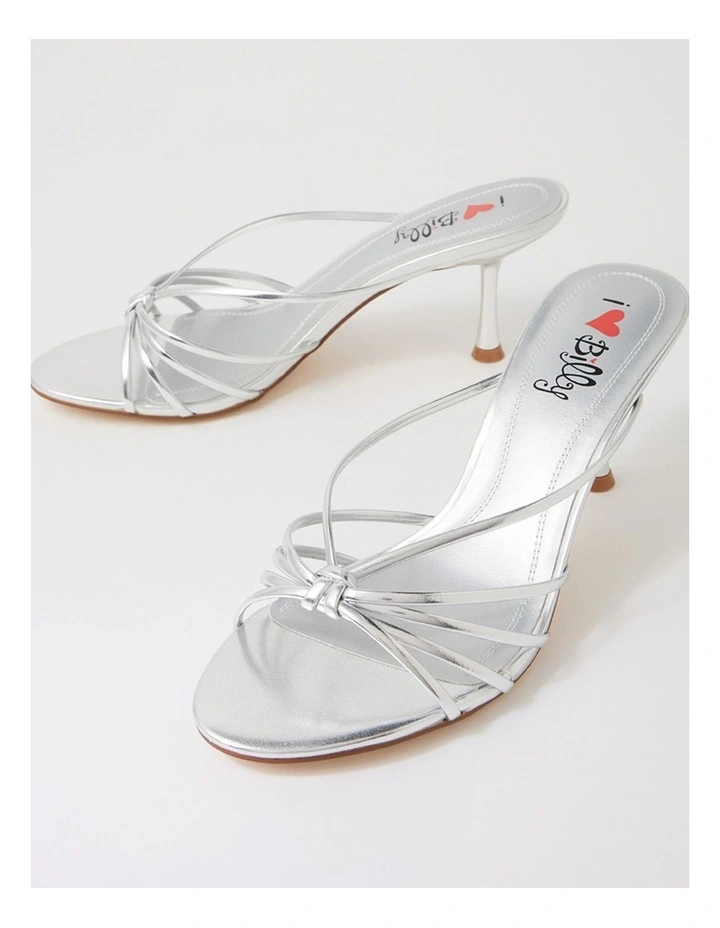 Raelynna Silver Strappy Heels image 5