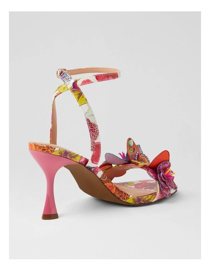 Zoloni Orchid Print Patent Pu Sandals image 3