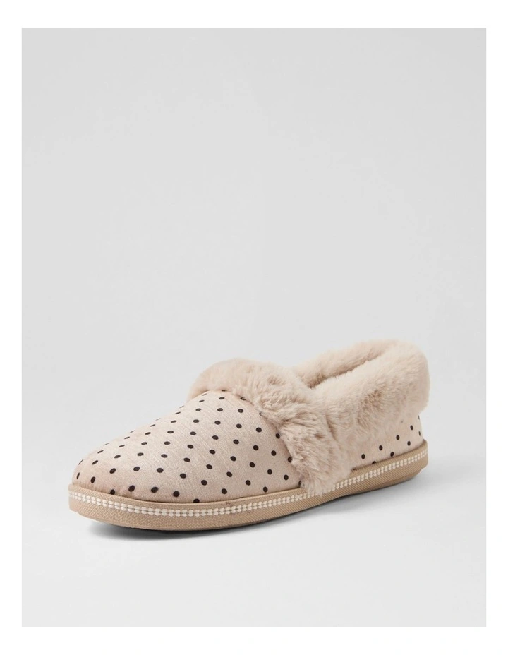 Slipon Beige Spot Velvet Slippers image 2