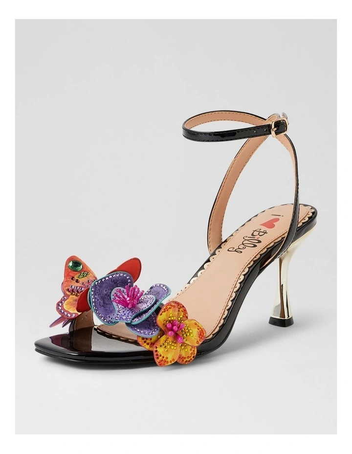 Zoloni Black Patent Pu Sandals image 2