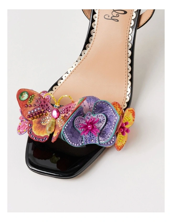 Zoloni Black Patent Pu Sandals image 4
