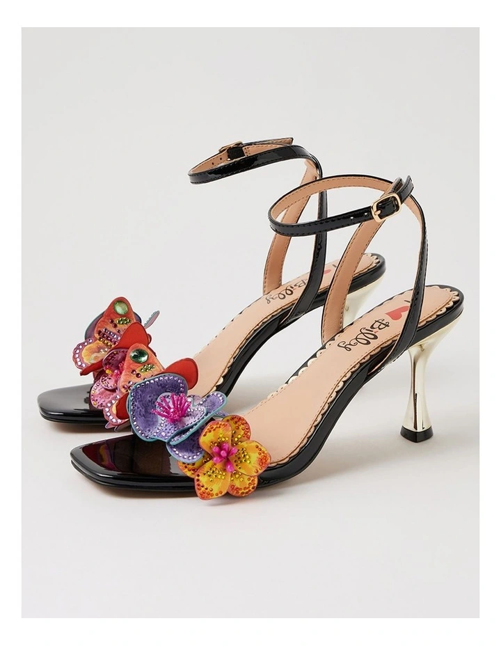 Zoloni Black Patent Pu Sandals image 5