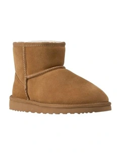 Short Sheepskin Ankle Boots