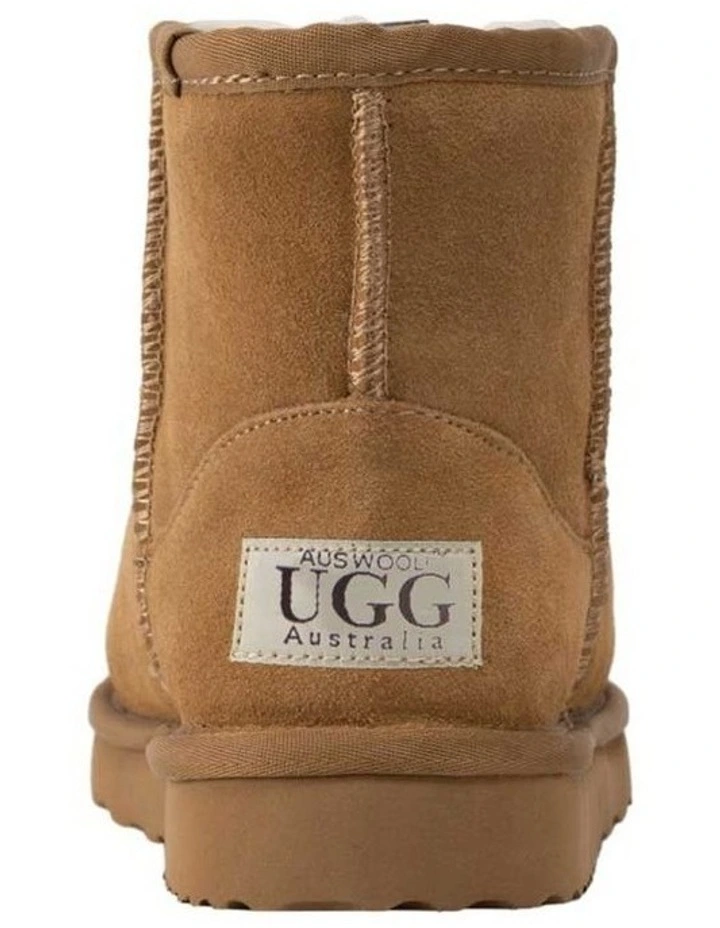 Short Sheepskin Ankle Boots image 5