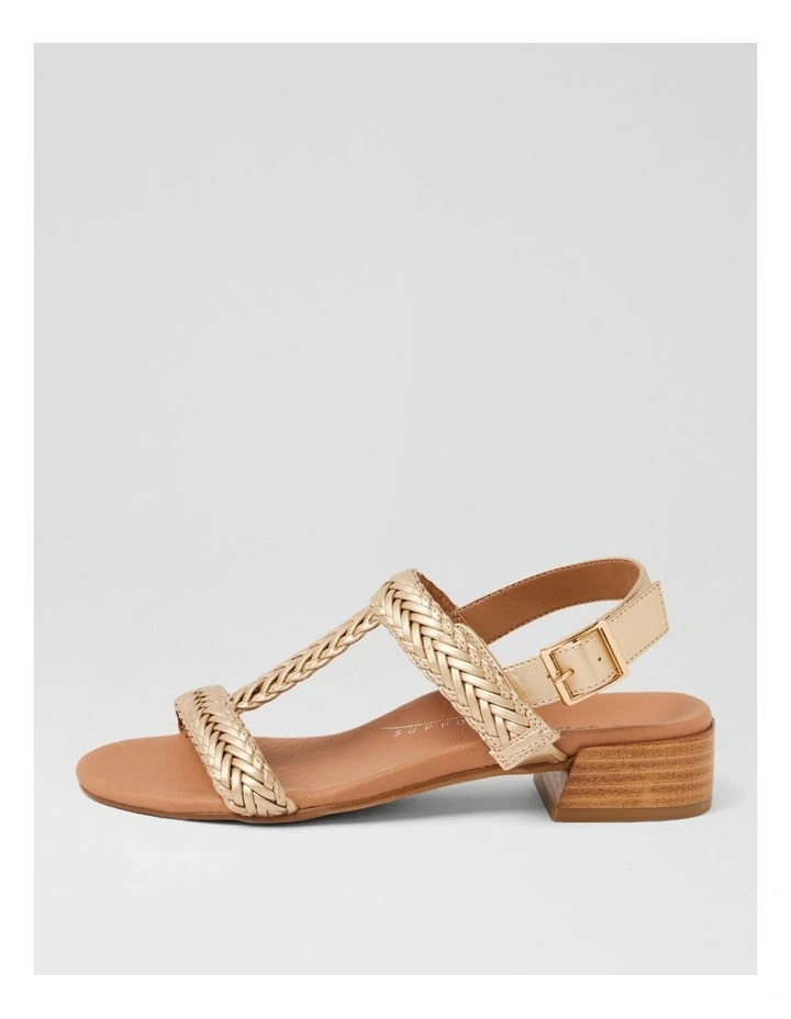 Dannie Gold Weave Sandals image 1