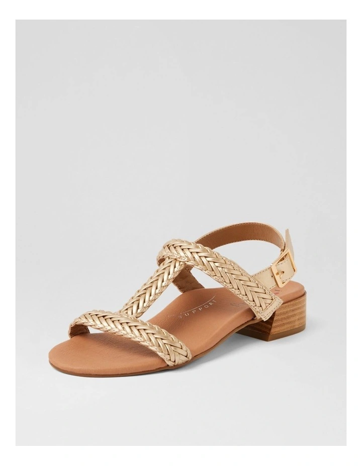 Dannie Gold Weave Sandals image 2