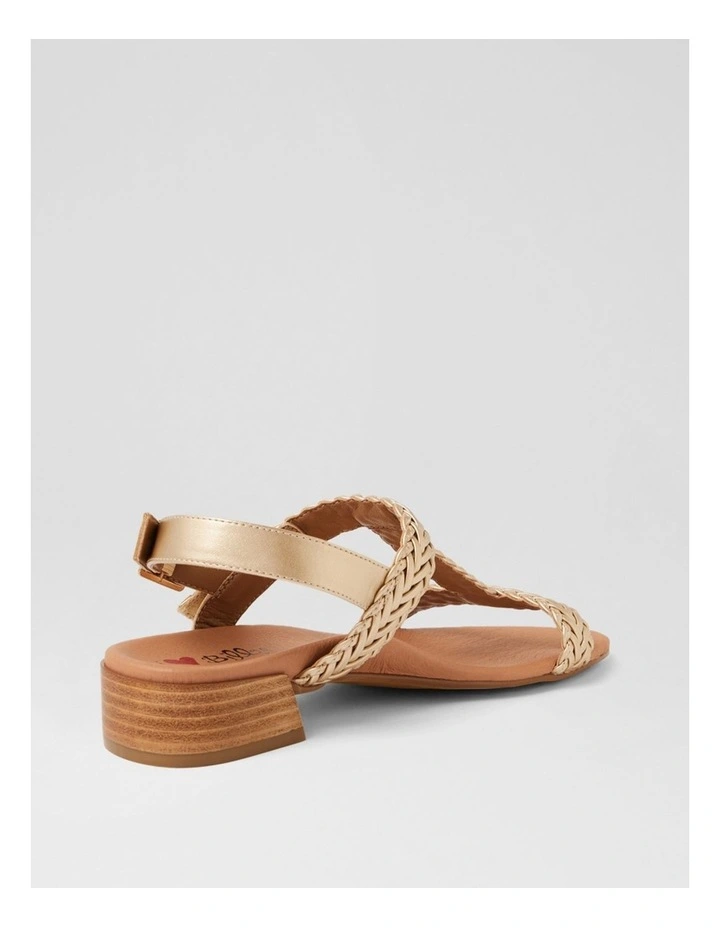 Dannie Gold Weave Sandals image 3