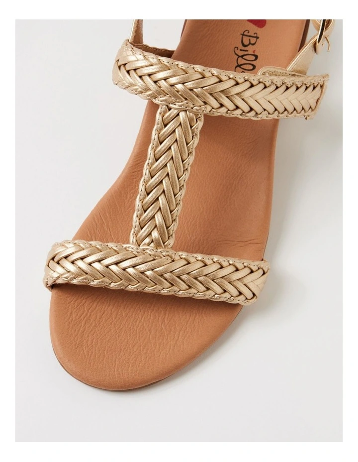 Dannie Gold Weave Sandals image 4