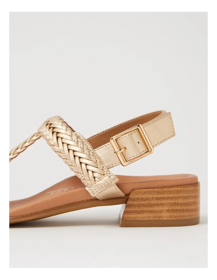 Dannie Gold Weave Sandals image 5