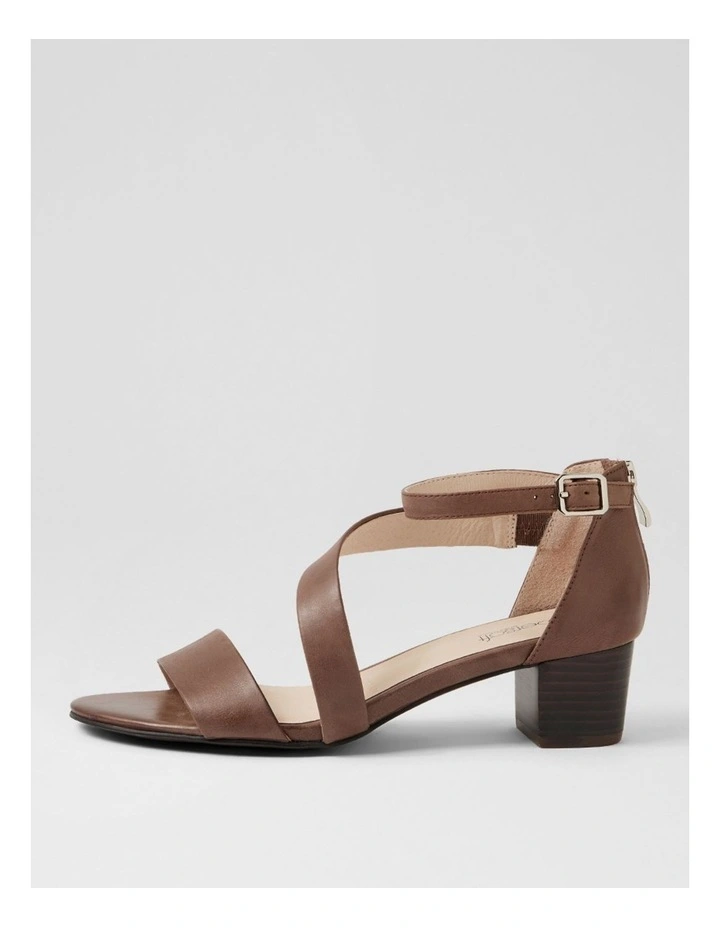 Caring Dark Brown Leather Sandals image 1