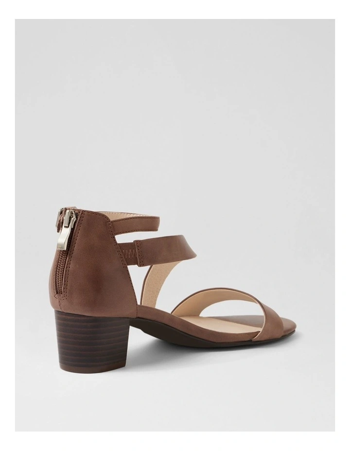 Caring Dark Brown Leather Sandals image 3
