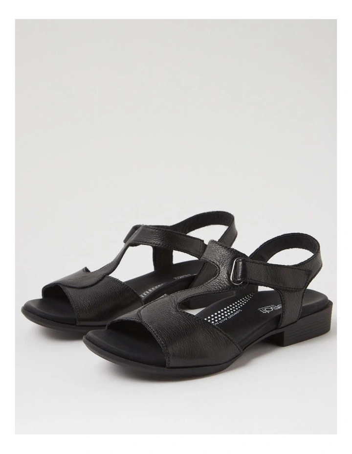 Coras Black Leather Sandals image 5