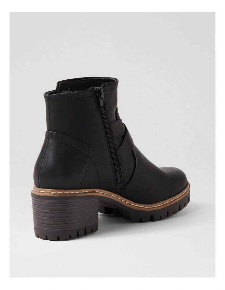 Fringle Black Ankle Boots image 3