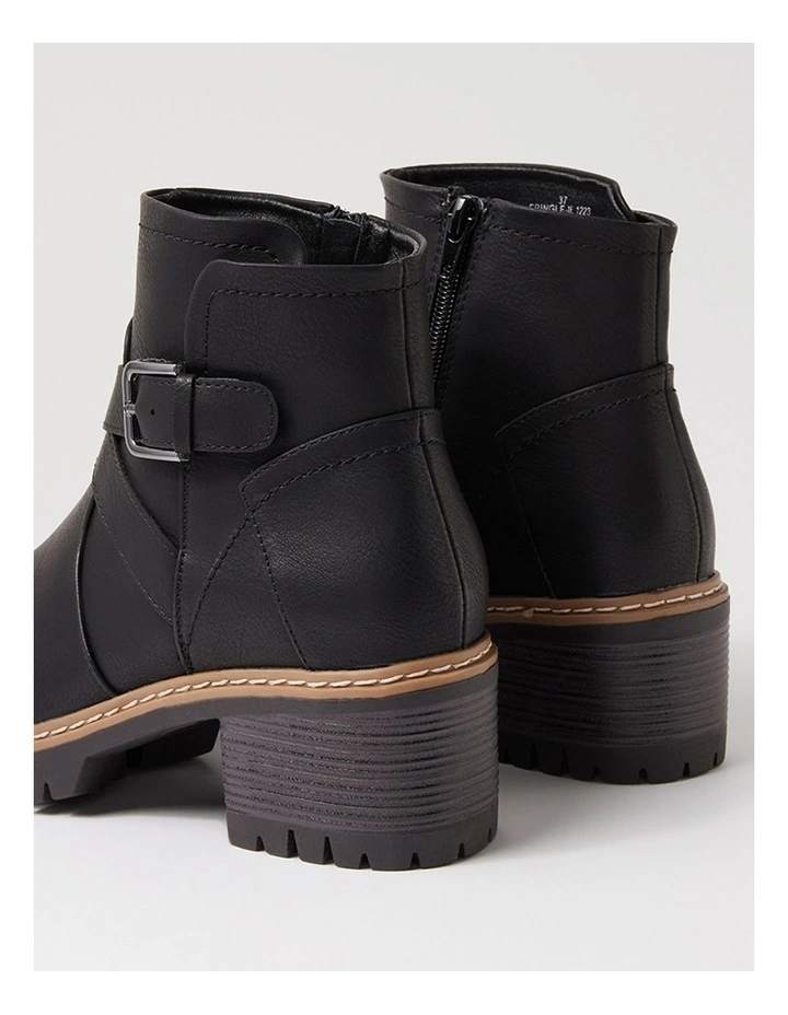 Fringle Black Ankle Boots image 5