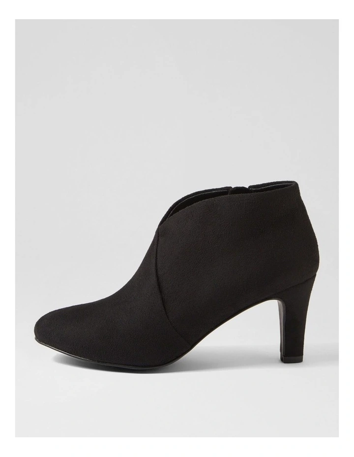 Ishee W Black Microsuede Ankle Boots image 1