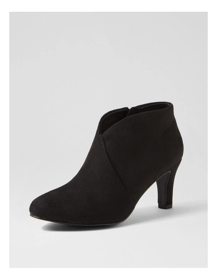 Ishee W Black Microsuede Ankle Boots image 2
