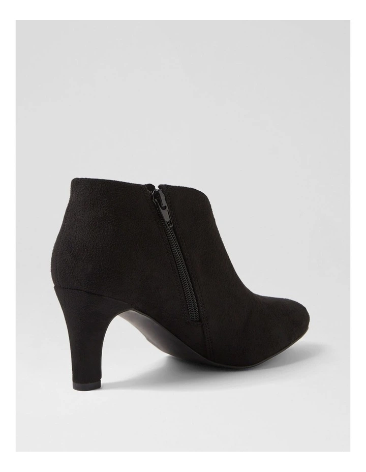 Ishee W Black Microsuede Ankle Boots image 3