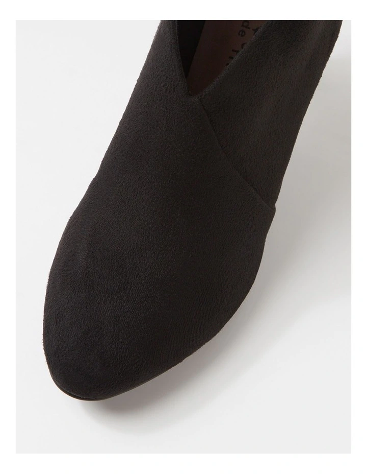 Ishee W Black Microsuede Ankle Boots image 4