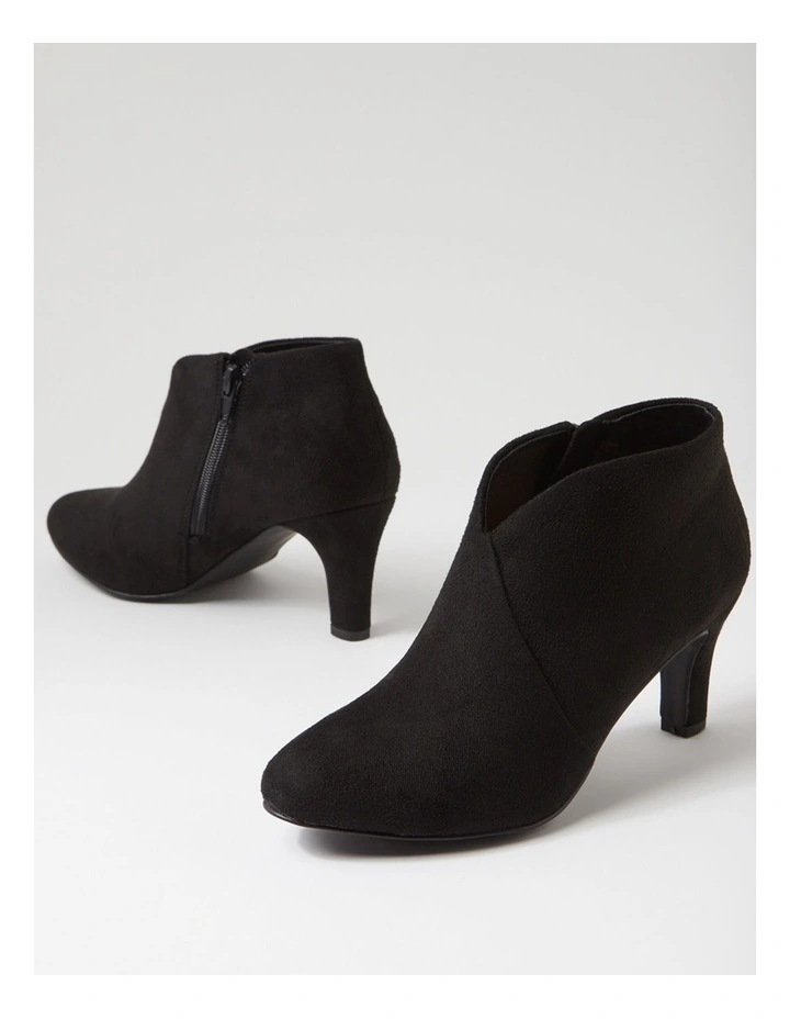 Ishee W Black Microsuede Ankle Boots image 5