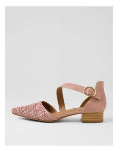 Julich Rose Synthetic Raffia Heels