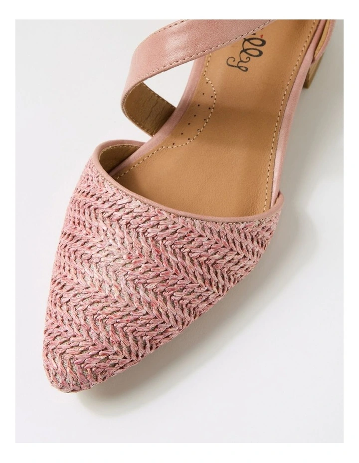 Julich Rose Synthetic Raffia Heels image 4