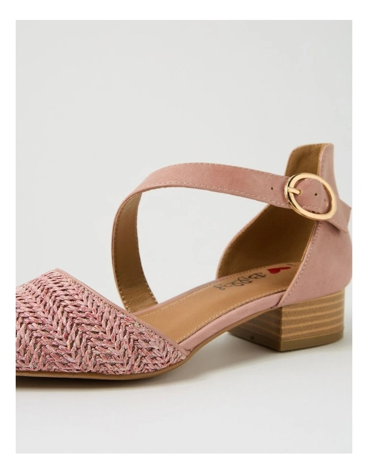 Julich Rose Synthetic Raffia Heels image 5