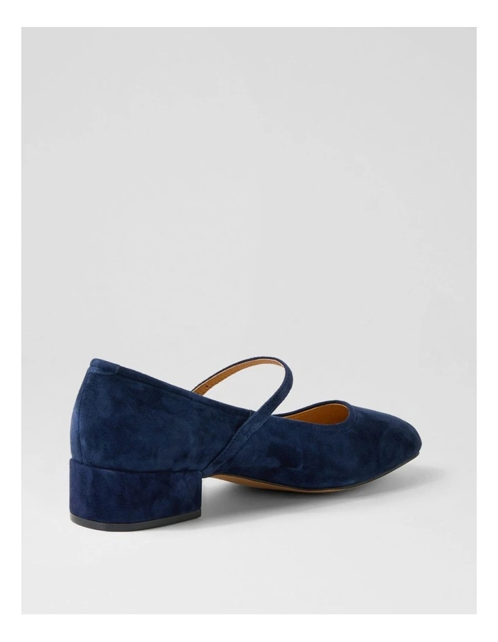 Islah Navy Suede Mary Jane Heels image 3