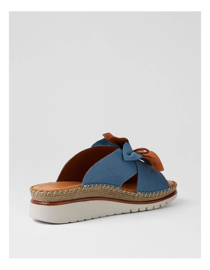 Intreege Denim Tan Leather Sandals image 3