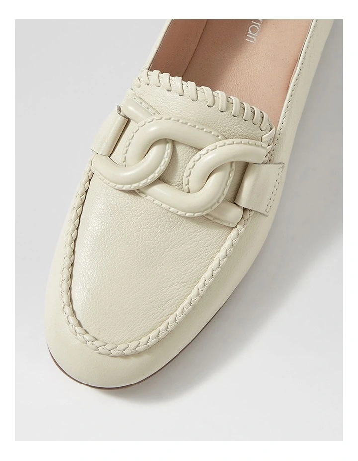 Ipitomy Cream Leather Loafers image 4