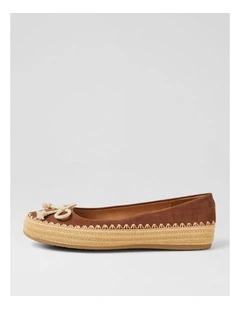 Marrina Light Taupe Microsuede Flat Shoes