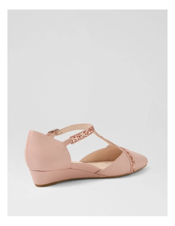 Ember Blush Leather Glitter Heels image 3