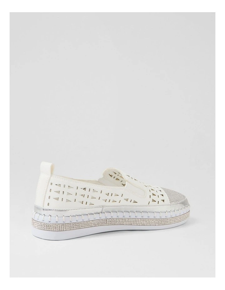 Tawqueet White Multi Flat Shoes image 3