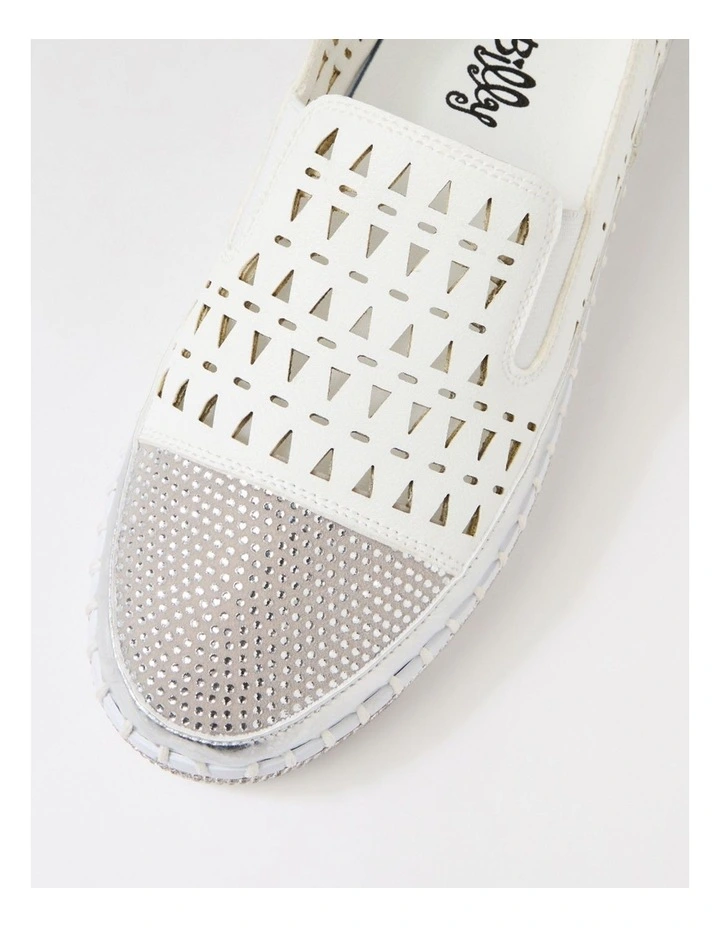 Tawqueet White Multi Flat Shoes image 4
