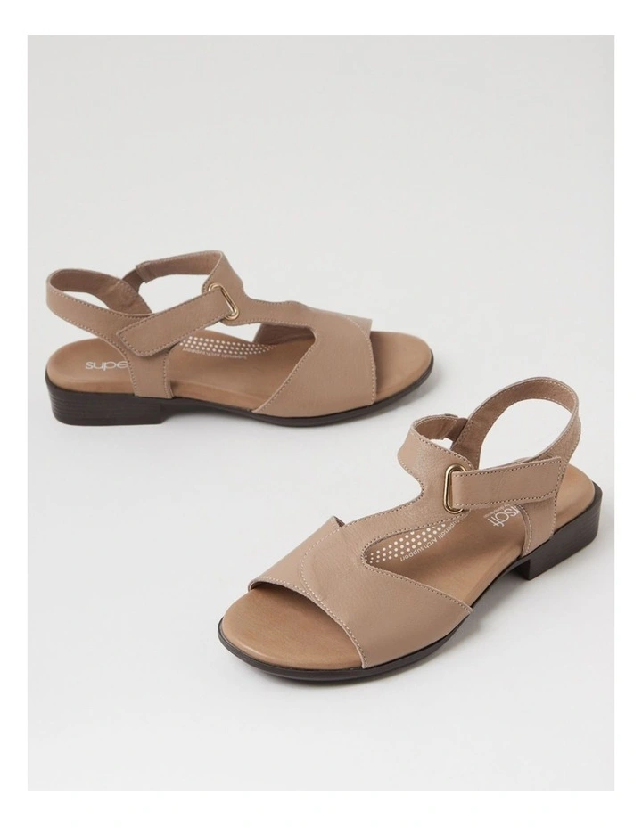 Coras Light Taupe Leather Sandals image 5