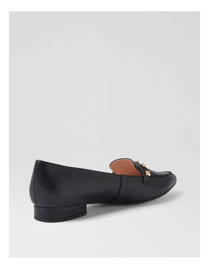 Dysin Black Leather Loafers image 3