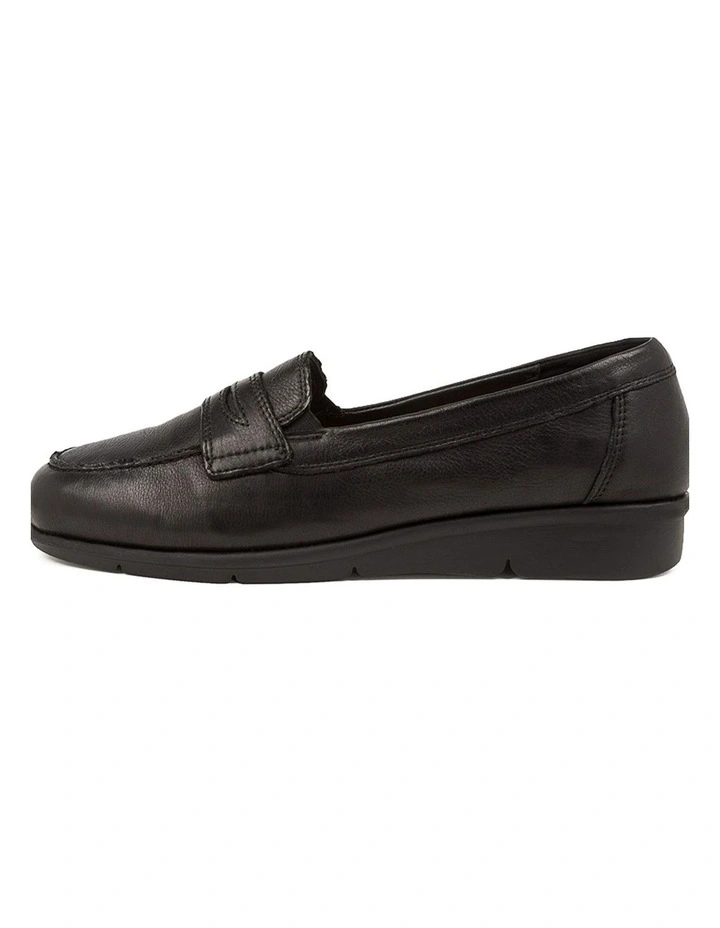 Punis Black Leather Loafers image 1