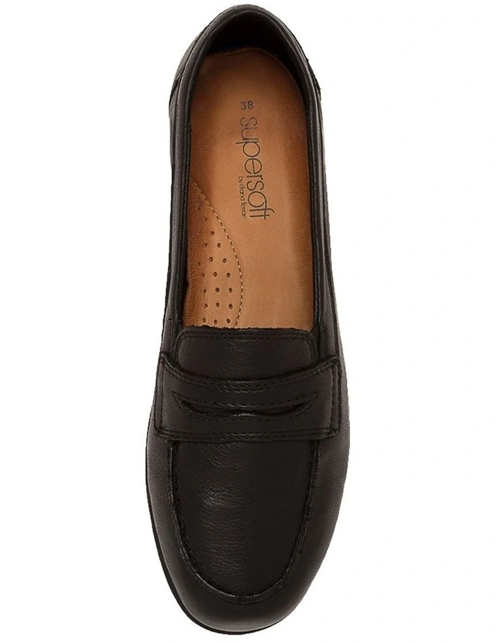 Punis Black Leather Loafers image 5