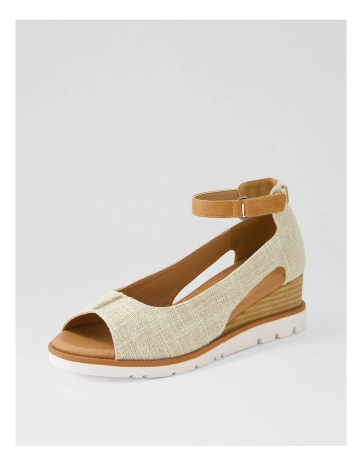 Reney Beige Linen Sandals image 2