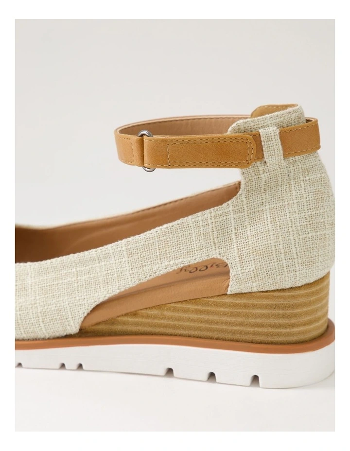 Reney Beige Linen Sandals image 5