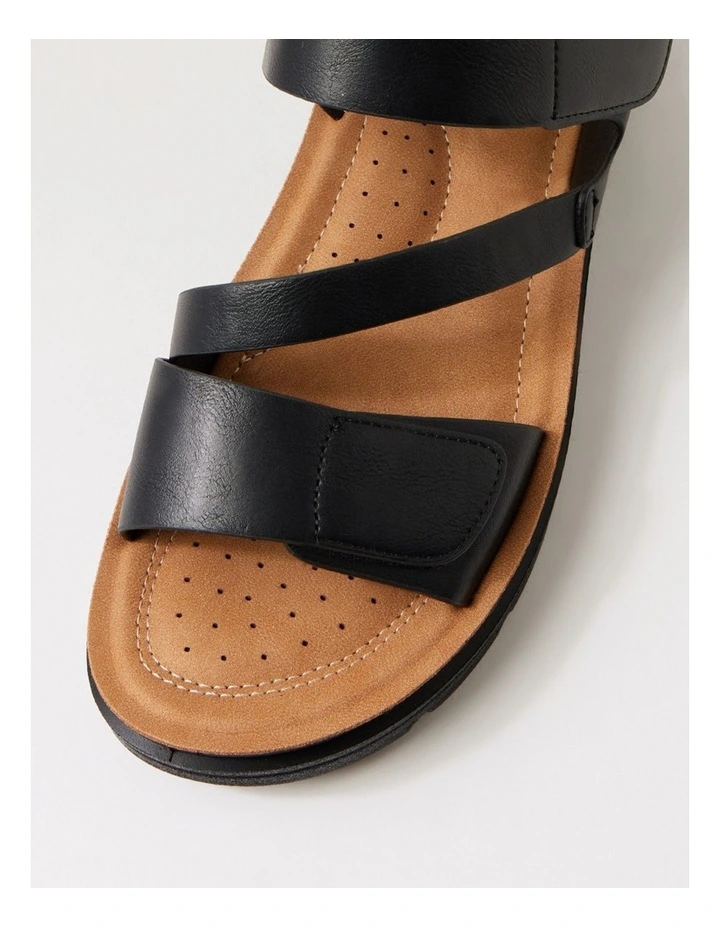 Xinton Black Sandals image 4