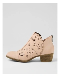 Arino Blush Nubuck Pu Ankle Boots