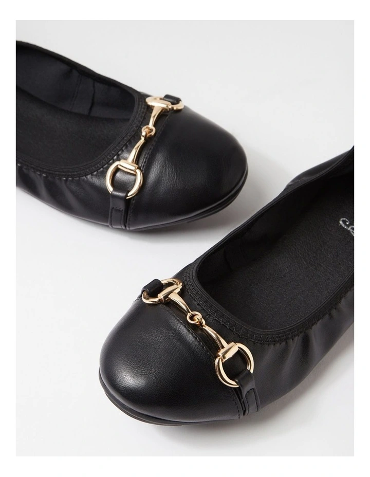 Cilloe Black Flat Shoes image 5