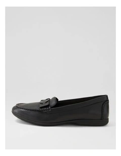 Billaie Black Leather Loafers