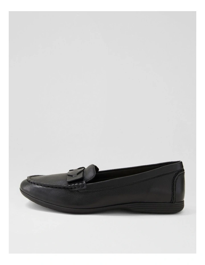 Billaie Black Leather Loafers image 1
